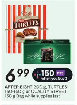 Sobeys TURTLES 150-160 g or QUALITY STREET 158 g Bag offer