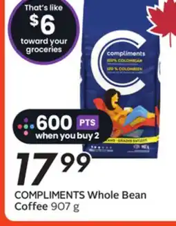 Sobeys Whole Bean Coffee offer