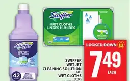 Food Basics SWIFFER WET JET CLEANING SOLUTION OR WET CLOTHS offer