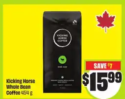 FreshCo Kicking Horse Whole Bean Coffee 454g offer