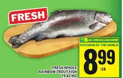 Food Basics FRESH WHOLE RAINBOW TROUT FISH offer