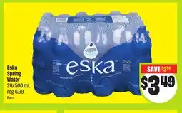 FreshCo Eska Spring Water 24x500 mL offer