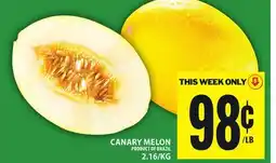 Food Basics CANARY MELON offer