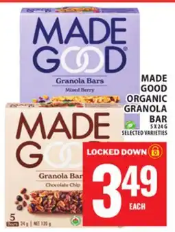 Food Basics MADE GOOD ORGANIC GRANOLA BAR offer