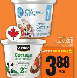Food Basics SELECTION OR LIFE SMART COTTAGE CHEESE offer