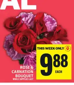 Food Basics ROSE & CARNATION BOUQUET offer
