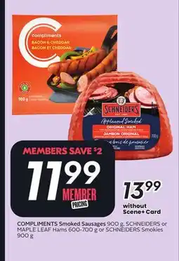 Sobeys Smoked Sausages offer