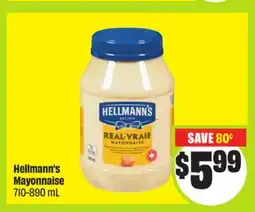 FreshCo Hellmann's Mayonnaise 710-890 mL offer