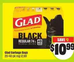 FreshCo Glad Garbage Bags 20-40 pk offer