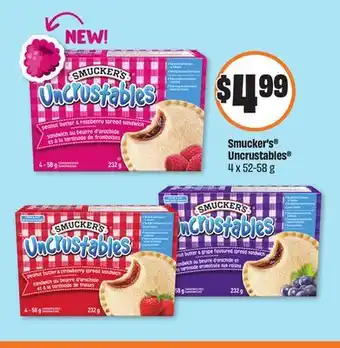 FreshCo Smucker's Uncrustables 4 x 52-58 g offer