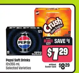FreshCo Pepsi Soft Drinks 12x355 mL Selected Varieties offer