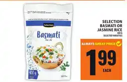 Food Basics SELECTION BASMATI OR JASMINE RICE offer