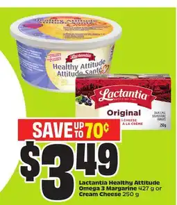 FreshCo Lactantia Healthy Attitude Omega 3 Margarine 427g or Cream Cheese 250g offer