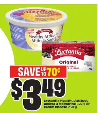 FreshCo Lactantia Healthy Attitude Omega 3 Margarine 427g or Cream Cheese 250g offer