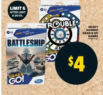 Real Canadian Superstore SELECT HASBRO GRAB & GO GAMES offer
