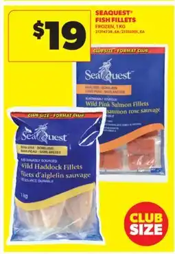 Real Canadian Superstore SEAQUEST FISH FILLETS, 1 KG offer