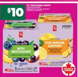 Real Canadian Superstore PC FUNCTIONAL SHOTS, PACK OF 4 offer