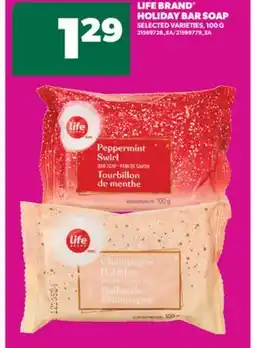 Real Canadian Superstore LIFE BRAND HOLIDAY BAR SOAP, 100G offer