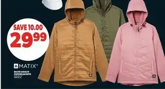 Real Canadian Superstore MATIX ADULTS PUFFER JACKETS offer
