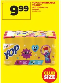 Real Canadian Superstore YOPLAIT DRINKABLE YOGURT, 15X93 ML offer
