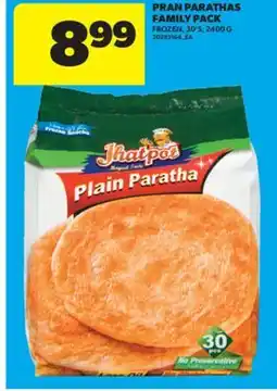 Real Canadian Superstore PRAN PARATHAS FAMILY PACK, 30' S, 2400 G offer