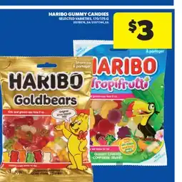 Real Canadian Superstore HARIBO GUMMY CANDIES, 170/175 G offer