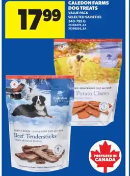 Real Canadian Superstore CALEDON FARMS DOG TREATS, 340-795 G offer