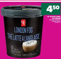 Real Canadian Superstore PC BLACK LABEL ICE CREAM, 500 ML offer