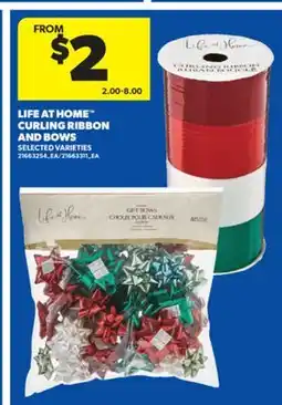 Real Canadian Superstore LIFE AT HOME CURLING RIBBON AND BOWS offer