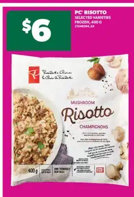 Real Canadian Superstore PC RISOTTO, 400 G offer