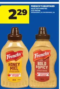 Real Canadian Superstore FRENCH'S MUSTARD, 325/400 ML offer
