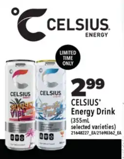 Real Canadian Superstore CELSIUS ENERGY DRINK, 355ML offer