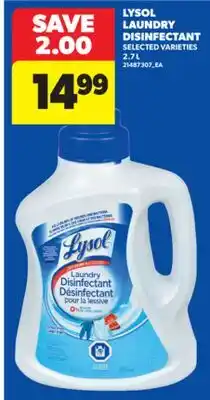 Real Canadian Superstore LYSOL LAUNDRY DISINFECTANT, 2.7 L offer