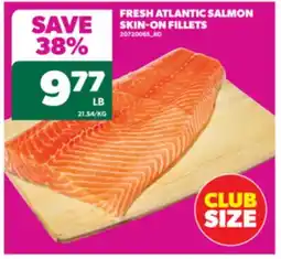 Real Canadian Superstore FRESH ATLANTIC SALMON SKIN-ON FILLETS offer