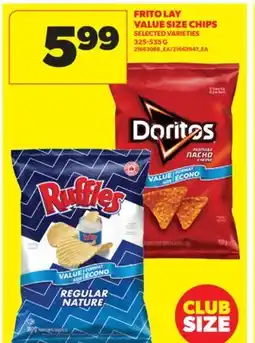 Real Canadian Superstore FRITO LAY VALUE SIZE CHIPS, 325-535 G offer