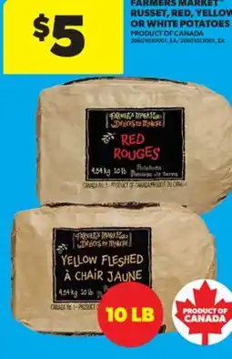 Real Canadian Superstore FARMERS MARKET RUSSET, RED, YELLOW OR WHITE POTATOES offer