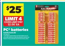 Real Canadian Superstore PC BATTERIES offer