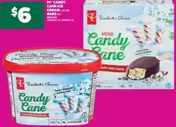 Real Canadian Superstore PC CANDY CANE ICE CREAM, 1.5 L OR BARS, 4'S offer