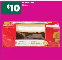 Real Canadian Superstore PC FRUITCAKE, 500 G offer