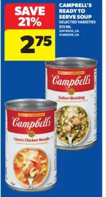 Real Canadian Superstore CAMPBELL'S READY TO SERVE SOUP, 515 ML offer