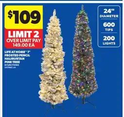 Real Canadian Superstore LIFE AT HOME 7' FROSTED PENCIL HALIBURTAN PINE TREE offer