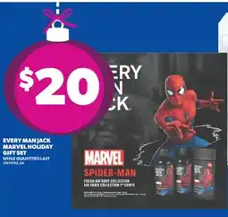 Real Canadian Superstore EVERY MAN JACK MARVEL HOLIDAY GIFT SET offer