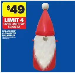 Real Canadian Superstore LIFE AT HOME 6' CHARACTER INFLATABLES offer