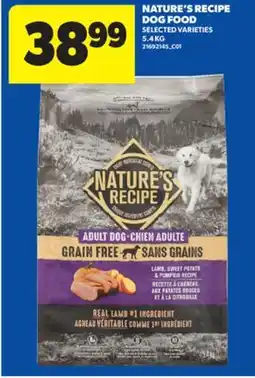Real Canadian Superstore NATURE'S RECIPE DOG FOOD, 5.4 KG offer