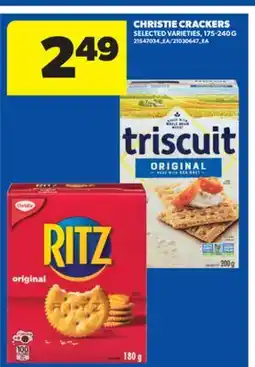 Real Canadian Superstore CHRISTIE CRACKERS, 175-240 G offer