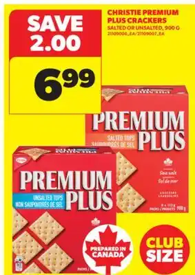 Real Canadian Superstore CHRISTIE PREMIUM PLUS CRACKERS, 900 G offer