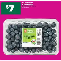 Real Canadian Superstore PC ORGANICS BLUEBERRIES, 278 G offer