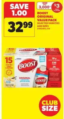 Real Canadian Superstore BOOST ORIGINAL VALUE PACK offer