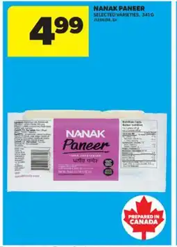 Real Canadian Superstore NANAK PANEER, 341 G offer