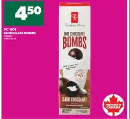 Real Canadian Superstore PC HOT CHOCOLATE BOMBS, 3X30 G offer